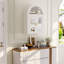 Wall Mounted Arched Cabinet With Glass Doors-1049862881