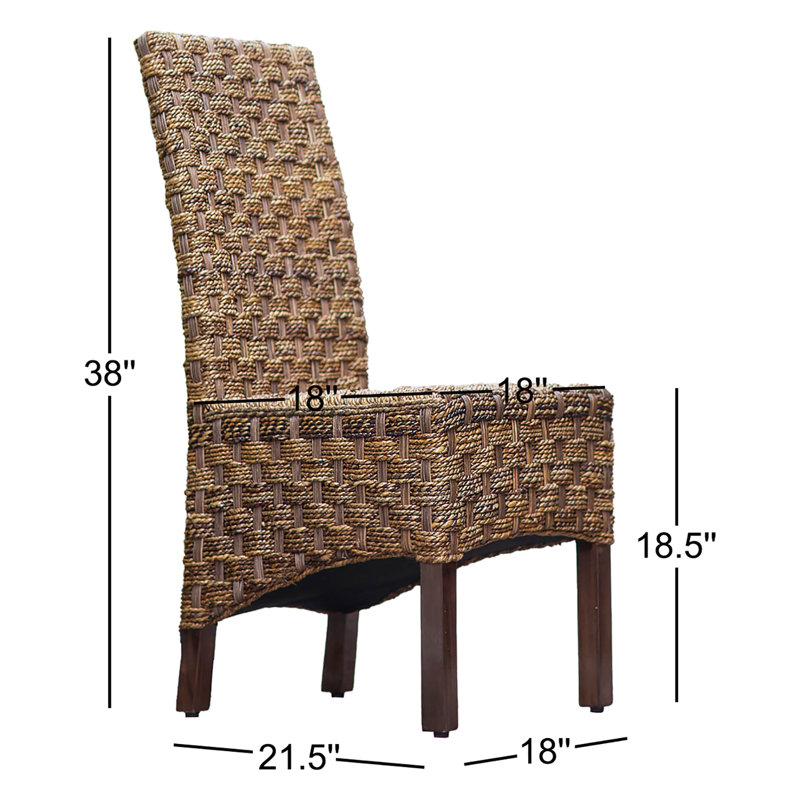 Bilyeu 18'' H Mahogany Side Chair, 2