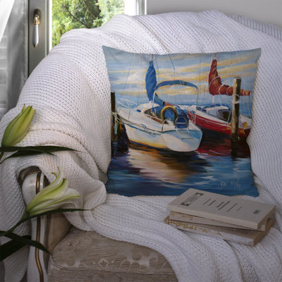 Coussin décoratif intérieur/extérieur à voiliers Symmetry