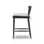 Kershaw Upholstered Stool with Solid Wood Frame