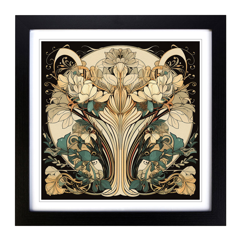 Single Picture Frame Print on Wood, Black