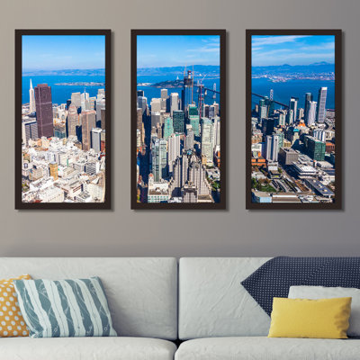 " Aerial View Of San Francisco " 3 - Pieces