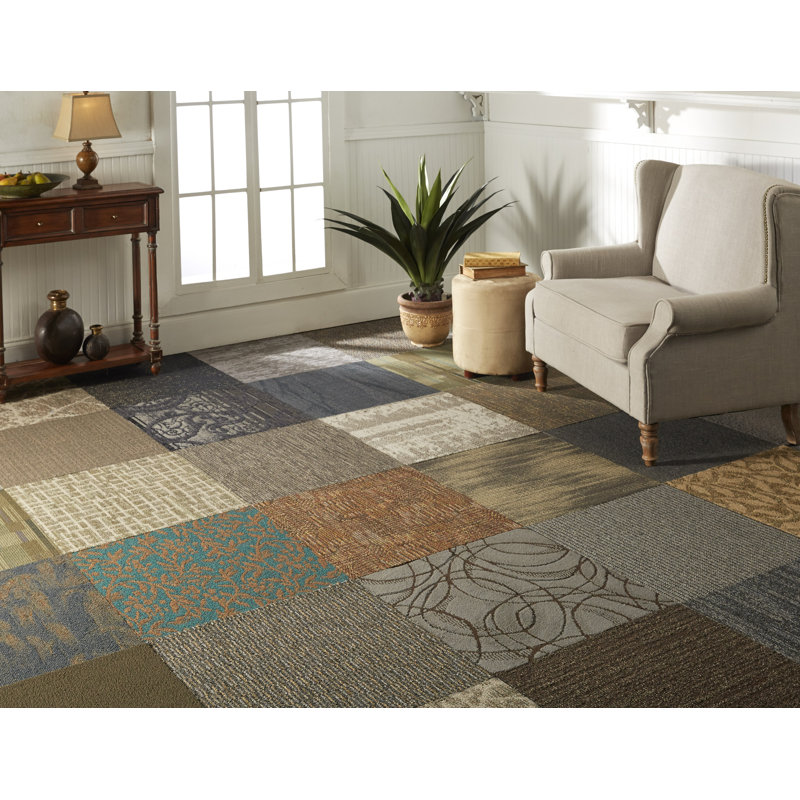 Carreau de tapis pelez et collez 20 po x 20 po DIY