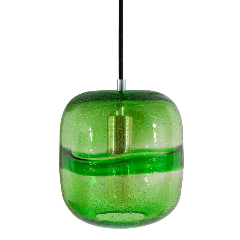 EVISAGE VI 1 - Light Unique/Statement Pendant, Brushed Nickel, Green