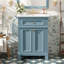 Armoire de salle de bain 24 po Vintage Elegance avec portes à fermeture douce et tablette réglable-950967599