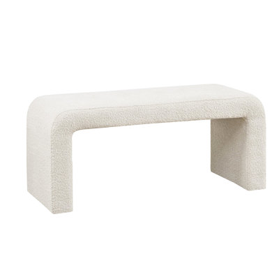 Banc de vestibule en tissu Modern Boucle