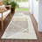 Machine Washable Indoor/Outdoor Hovey ACN2270 Stripes Rug-1409874675