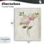 Paire de hortensias roses jumelés, estampe numérique, design par Nan-682788232-682788237