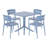 4-Person Outdoor Square Dining Set-1323434460