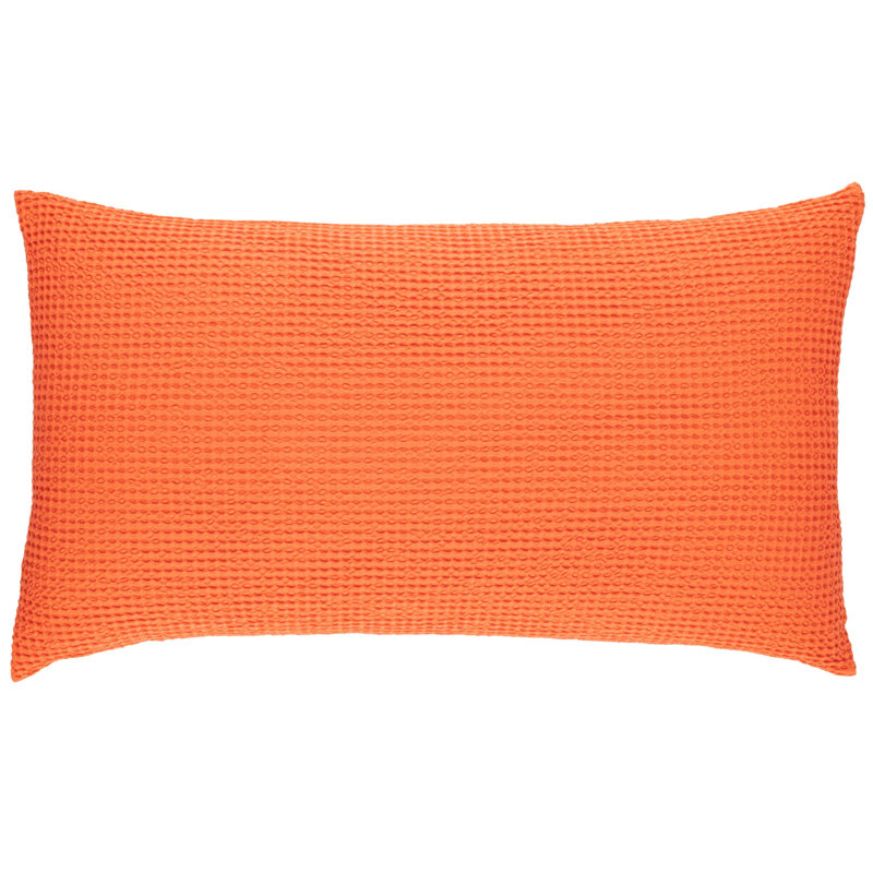 Bubble Matelasse Sham, King, Tangerine