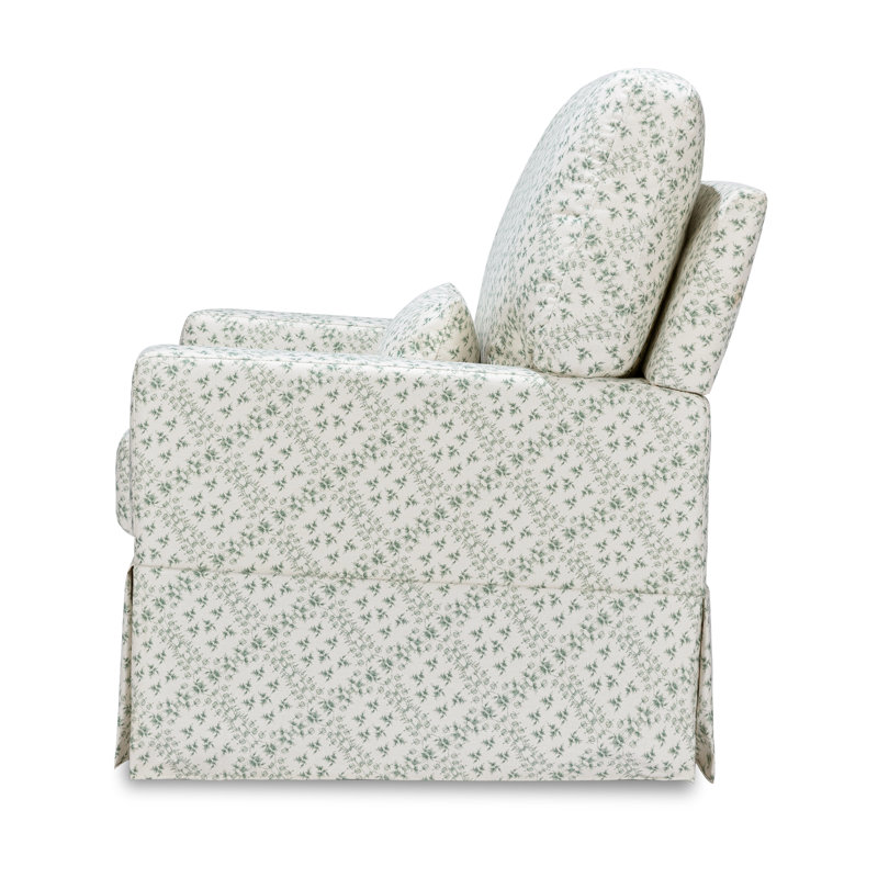 Crawford Pillowback Comfort Swivel Glider, Green