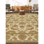 Hand Knotted Wool Oriental Area Rug in Ivory
