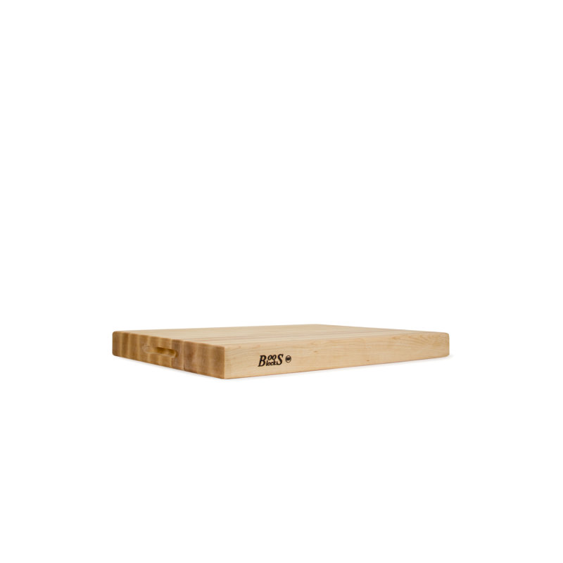 John Boos Maple Wood Edge Grain Reversible Cutting Board, 24" L x 18" W 2.25"D, Maple