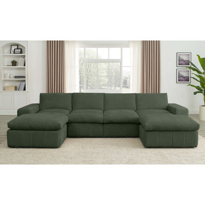 Grand modulaire réversible avec repose-pieds Tondreau Massasoit