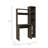 Aramis Desk, Five Shelves, Two Superior Shelves, Smokey Oak-1001547810