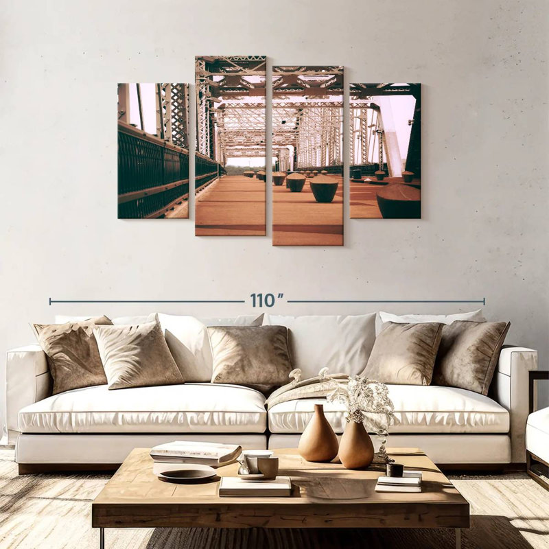 Lilie Nashville Cumberland Bridge, 48" H x 75" W