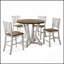 Table de salle à manger rectangulaire de 1 pièce avec plateau en faux marbre frappant et pieds élégants au fini noir, parfaite pour les salles à manger modernes et contemporaines