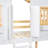 Natural Twin House Bunk Bed Low Height Safety Rails-2024397222