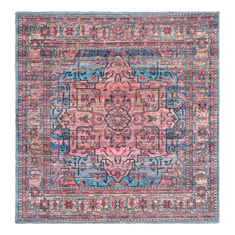 Hedgepeth Oriental Indoor Rug, Square 3'3" x 3'3"