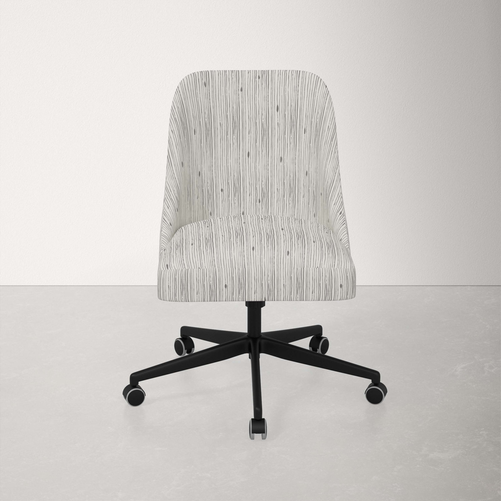 Manda Office Chair, Shibori Stripe Grey