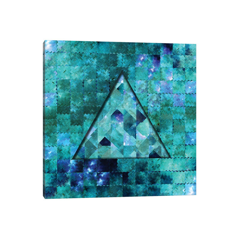 Geometric Abstract Galaxy I by Barruf - Wrapped Canvas Print, 30.48 cm H x 30.48 cm W