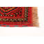 Tapis de couloir en laine de style noué à la main des années 1980 de conception unique 4 pi 11 po x 9 pi 11 po Tapis décoratif rouge