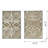 Of 2 Paper Leaf Shadow Box Wall Ornament, 23.5X1x35.5", Gray-Washed Frame, Intricate Paperwork, Enhances Contemporary Office & Family Ornamentation, Gray Washed Craft, Decorates Offices Families