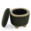 Banc de rangement foncé avec siège rembourré pour la maison - Elegant Simplicity Chambre confortable, moelleuse et moelleuse