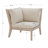 Amina Outdoor Solid Wood Acacia Corner Chair with Cushions-2084420905