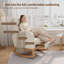Chaise berçante en molleton avec repose-pieds Teddy-505176139