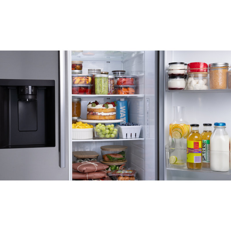 LG Standard-Depth, Side-by-side Refrigerator, with Ice and Water and Bar Handle Design, 27 cu. ft.
