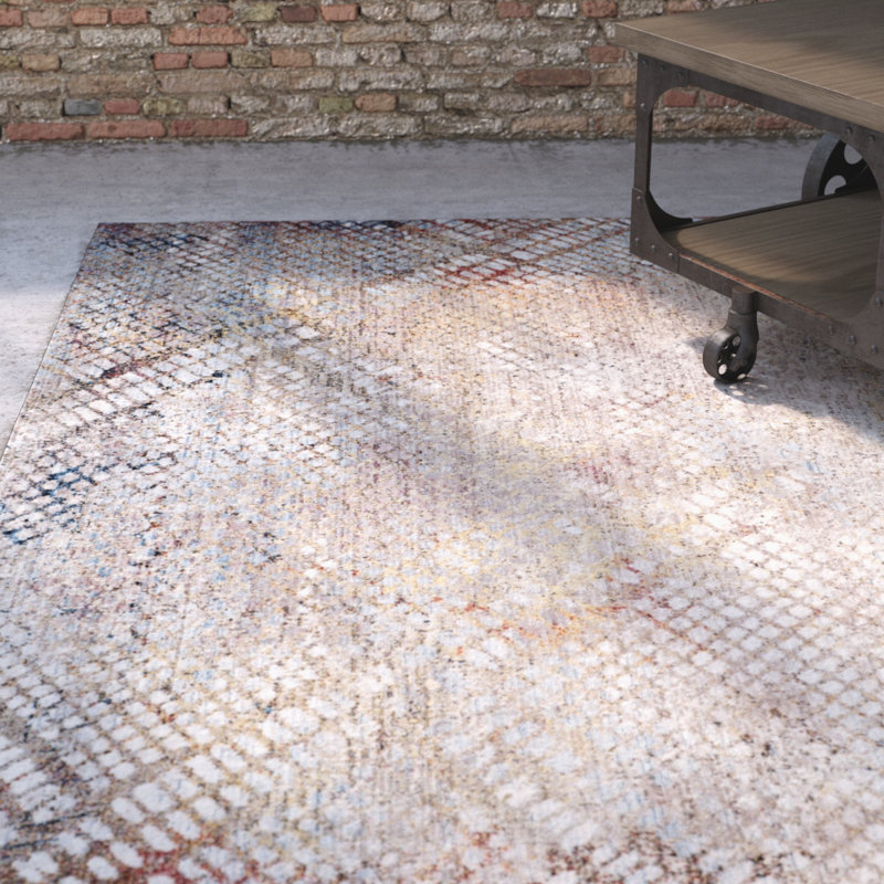 Massad Performance Abstract Rug, Rectangle 6' x 9'