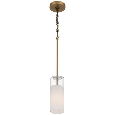 Ole' 1 Light Pendant - Antique Brushed Brass Finish