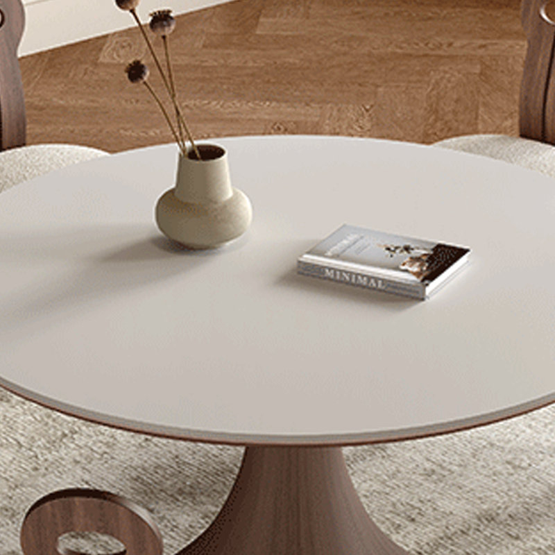 Table de salle à manger ronde de luxe moderne, H 29,53 po x L 53,15 po x l 53,15 po