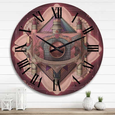 Horloge murale moderne en bois surdimensionnée Mandalain II