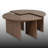 2 Pieces Round Coffee Table