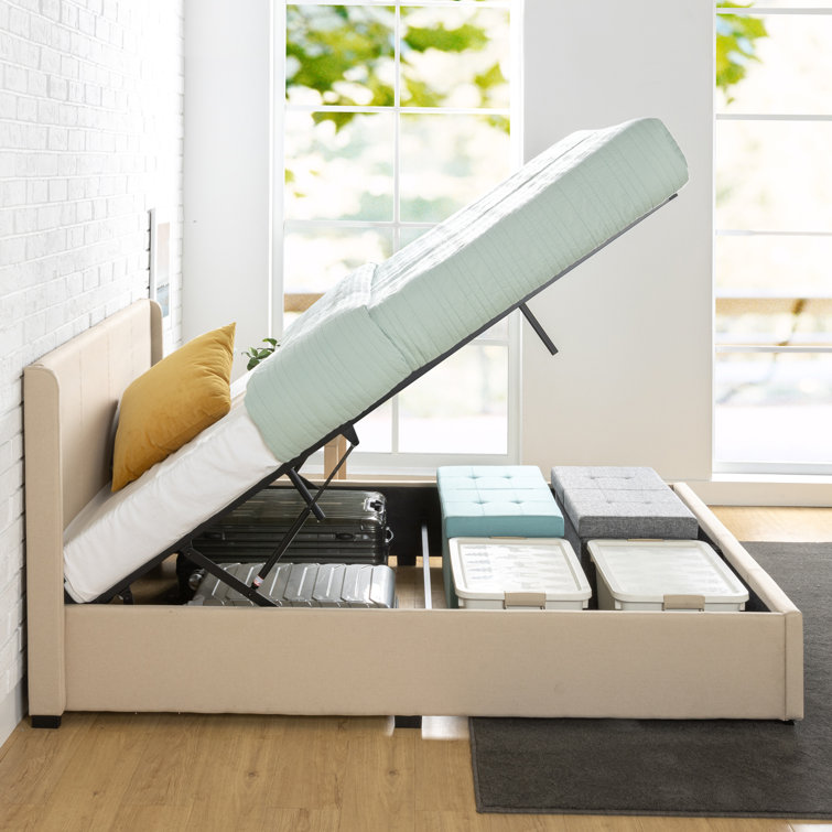 Estella Upholstered Ottoman Bed Frame with Headboard