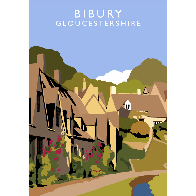 Bibury by Richard O'Neil - Print, 40 cm H x 30 cm W x 1 cm D, No Frame