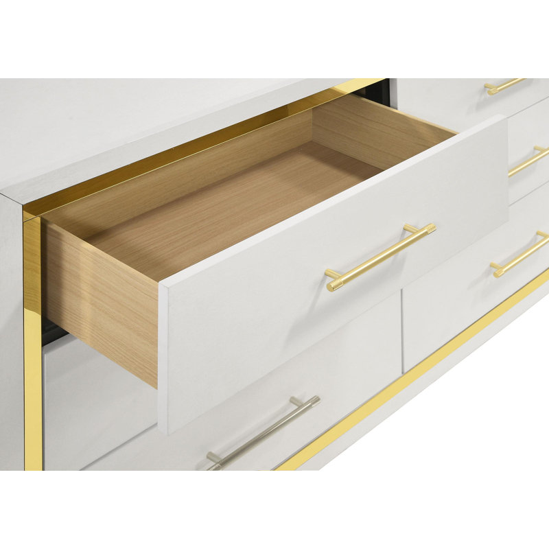 Morgayne Lucia 6-drawer Dresser Cabinet, White