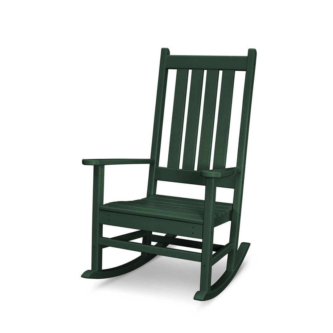 POLYWOOD Vineyard Porch Rocking Chair POLYWOOD® Color: Green