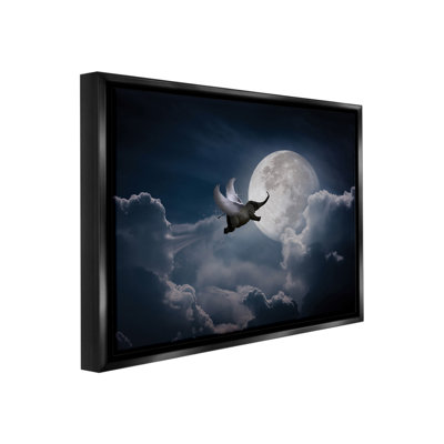 «Flying Elephant And Moon» par Noble Works sur toile