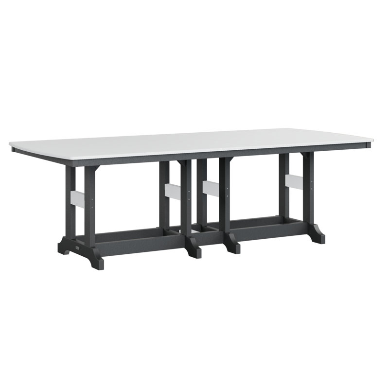 Garden Classic Outdoor Dining Table, Black, White