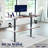 Black Electric Dual Motor Desk Frame