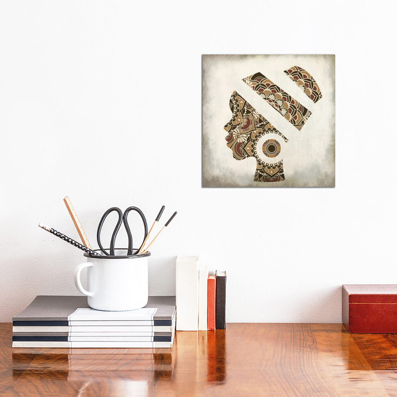 Mandala Silhouette by Kimberly Allen - Wrapped Canvas Print, 30.48 cm H x 30.48 cm W