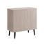 Armoire d'appoint cannelée 31 po en chêne blanchi Jodie-1134568898