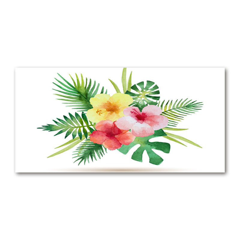 Hawaiian Flowers - Wrapped Canvas Print