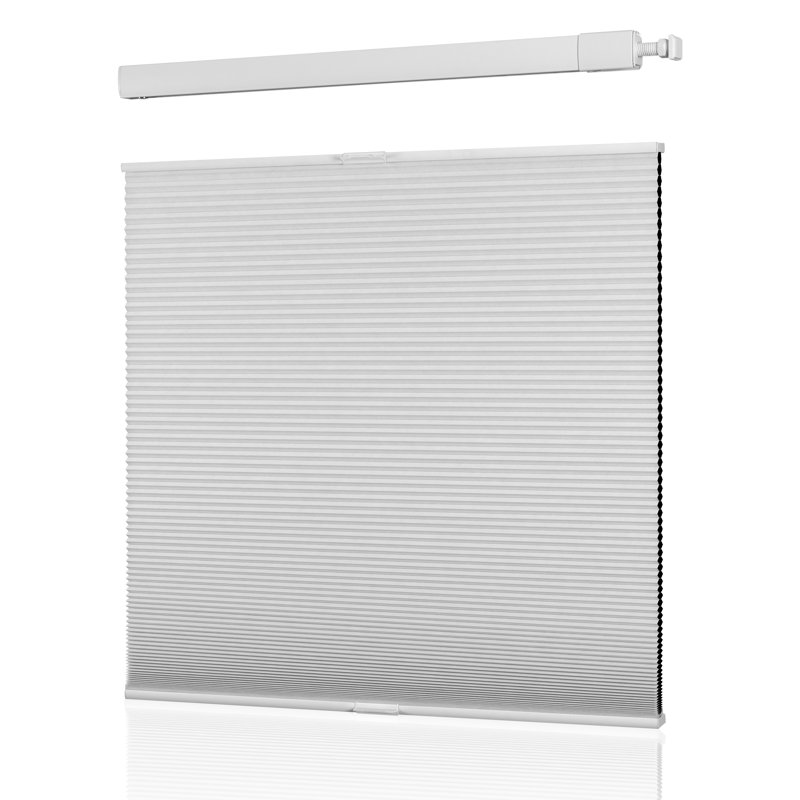 Store occultant sans fil sans perceuse ni outils No Drill No Tools, L 36 po x L 64 po, Blanc