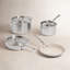 7PC CeramiClad Cookware Set (10in Fry, 4Qt Sauce, 3.5Qt Saute, 8Qt Stock)