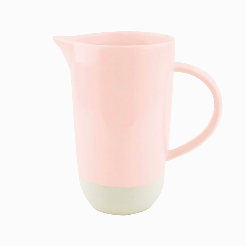 Carafe en porcelaine 37 oz Canvas Home Shell, Rose tendre