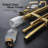 Judner Gold Adjustable Double Curtain Rod Set-1036034894